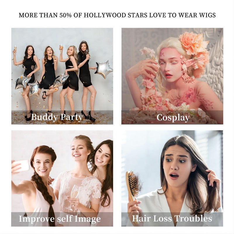 Blonde Lace Front Wig Long Wavy Wig Women Curly Central Blonde