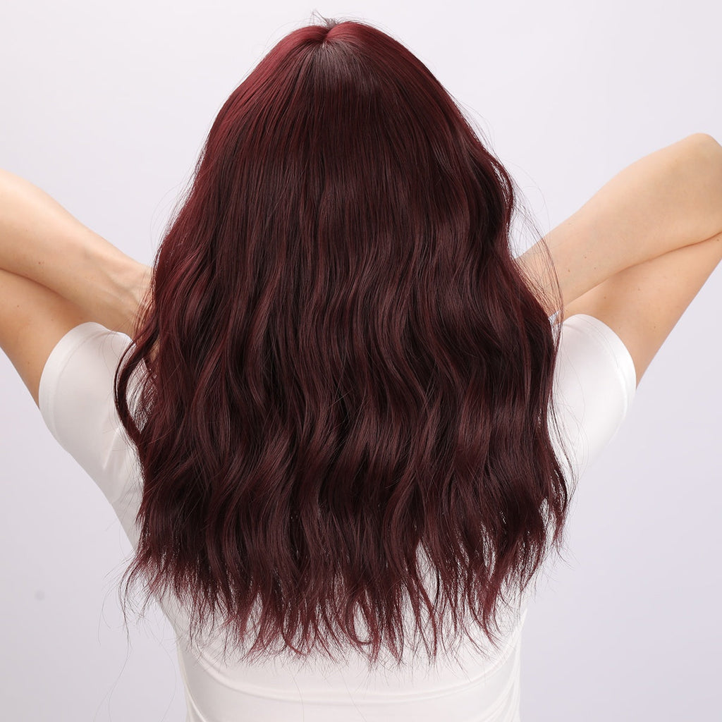 Red wig Europe and the United States fashion ladies low price wig