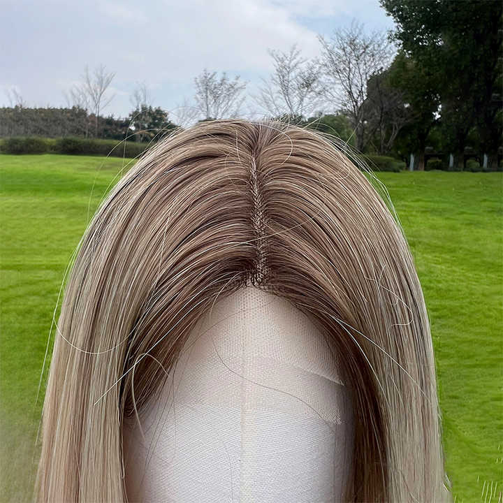 2025 New Blonde Brown Long Straight U Part Future Lace Wigs