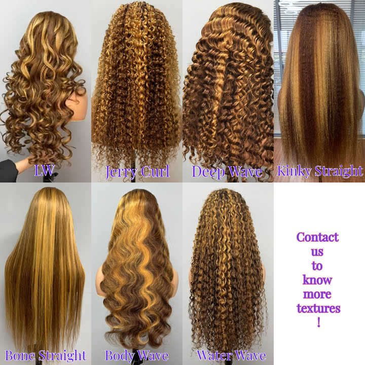 High Gloss Color Transparent Human Hair Lace Front Prosthetic Hair Wave Hair 5x5 Glueless HD