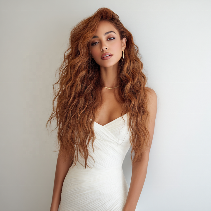 Smilco Synthetic Lace Wig Transparent Lace Bob Wig Heat-resistant Fiber Synthetic Hair Perruque