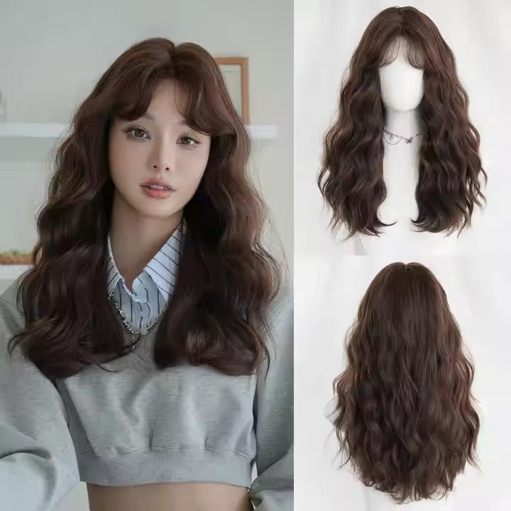 Lace Front Long Curly Light Brown Bob Wig Women Body Wave