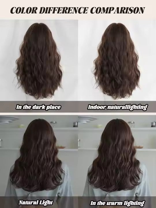 Lace Front Long Curly Light Brown Bob Wig Women Body Wave